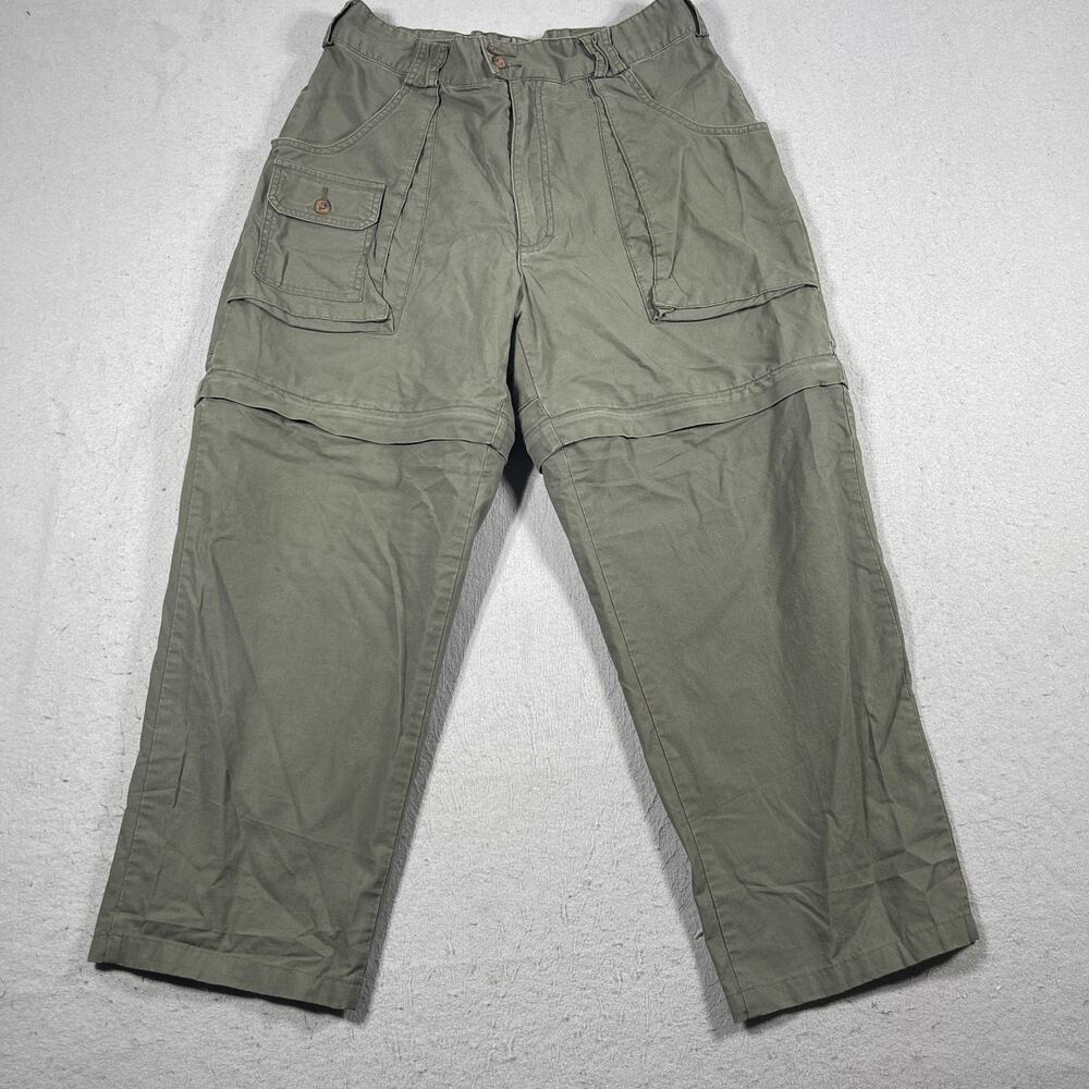 Cabela's Outdoor Gear Pants Mens 36x29 Green Convertible Zip Off Cargo Hiking